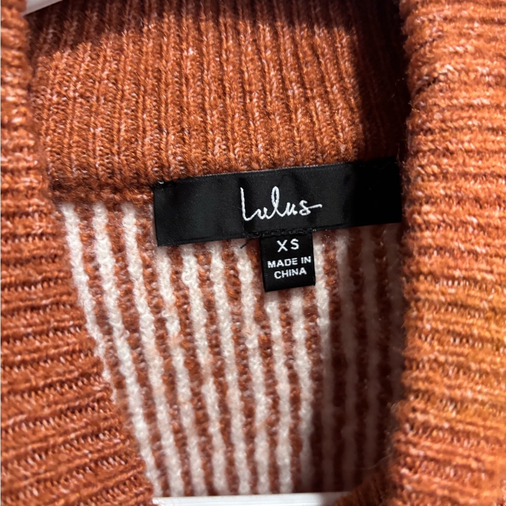 Lulu’s Cozy Rust Sweater for Women - Picture 4 of 7